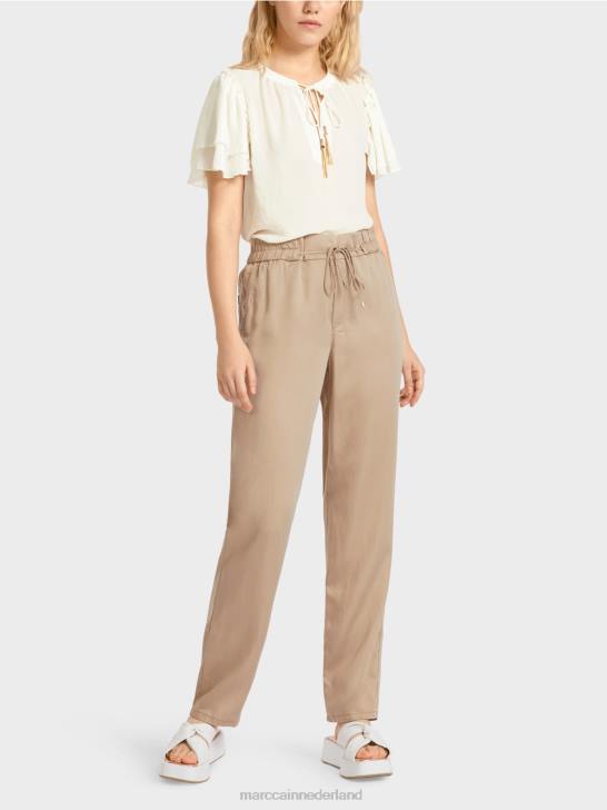 kleding diep zand 464J665 rivera "samen heroverwegen" broek Marc Cain