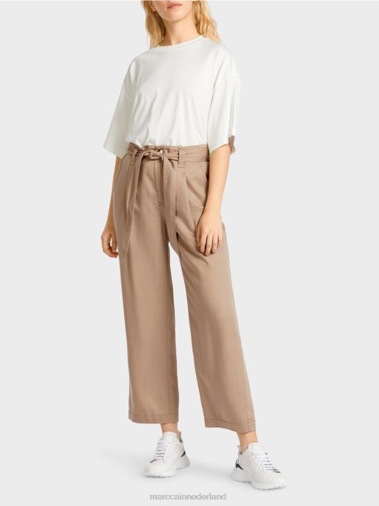 kleding diep zand 464J680 welleri "samen heroverwegen" broek Marc Cain