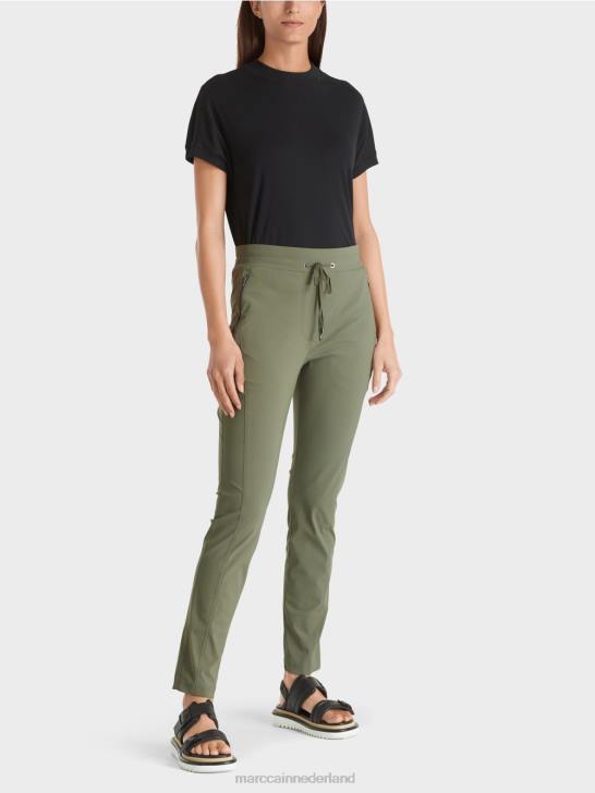 kleding diepe jungle 464J727 Ribera broek van stretchstof Marc Cain