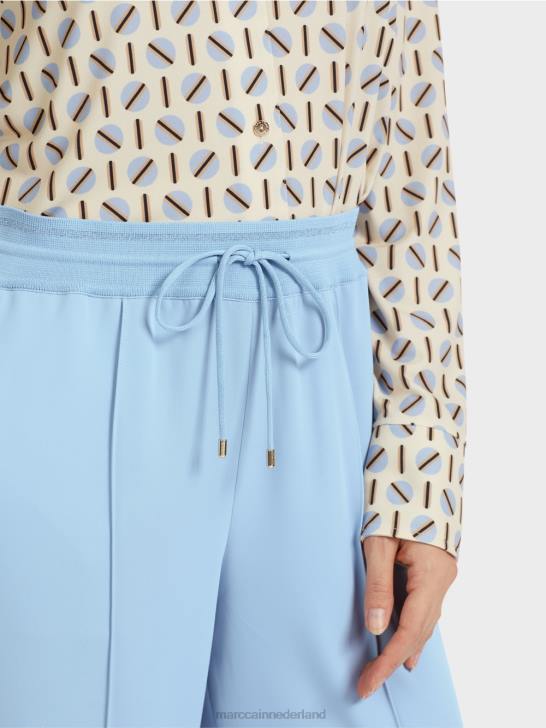 kleding donkere zomerhemel 464J550 broek met rechte pijpen welby Marc Cain