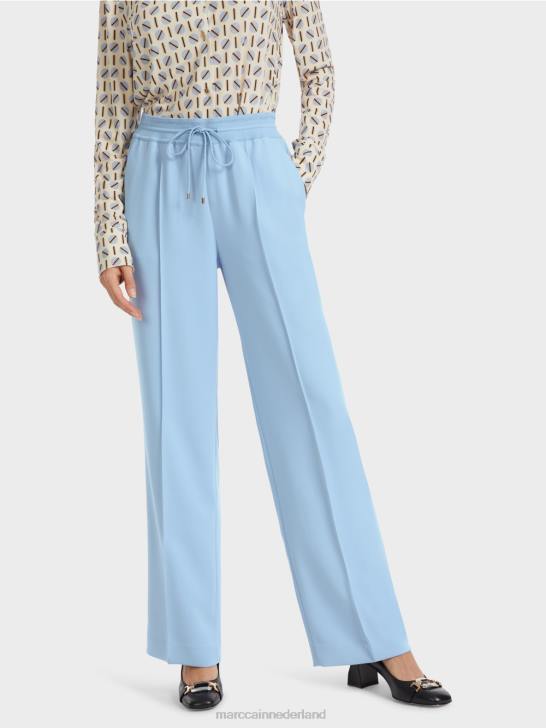 kleding donkere zomerhemel 464J550 broek met rechte pijpen welby Marc Cain