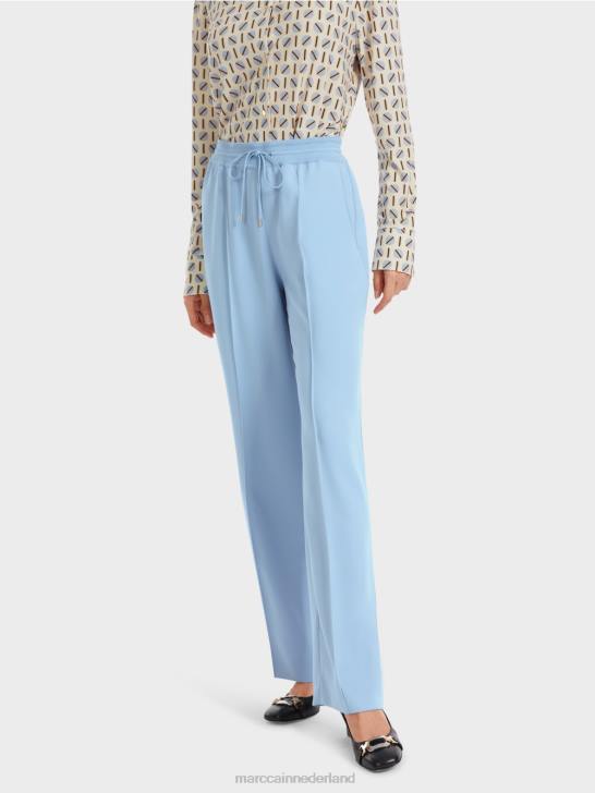 kleding donkere zomerhemel 464J550 broek met rechte pijpen welby Marc Cain