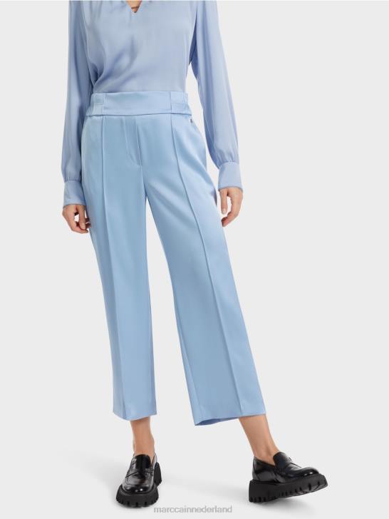 kleding donkere zomerhemel 464J552 Washington midi-broek met wijde pijpen Marc Cain