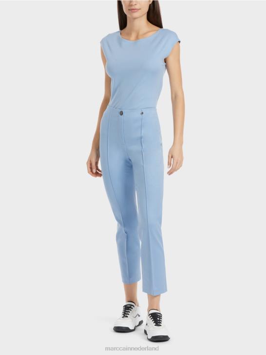 kleding donkere zomerhemel 464J594 elegante jersey broek sydney Marc Cain