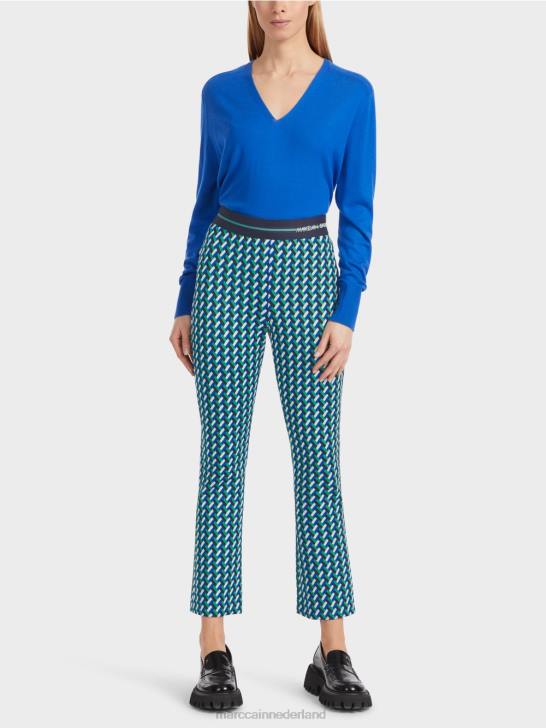 kleding glazuur 464J542 Fengyi smalle broek met rechte pijpen Marc Cain