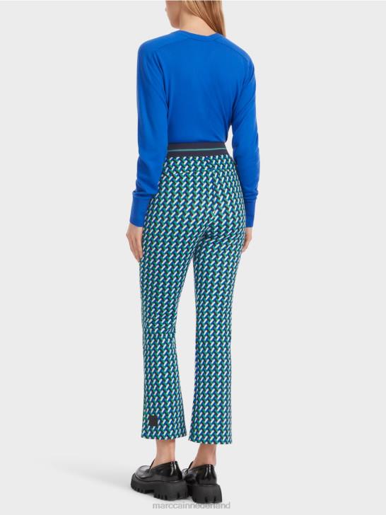 kleding glazuur 464J542 Fengyi smalle broek met rechte pijpen Marc Cain