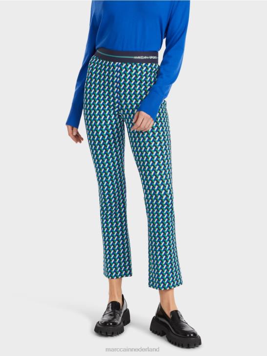 kleding glazuur 464J542 Fengyi smalle broek met rechte pijpen Marc Cain