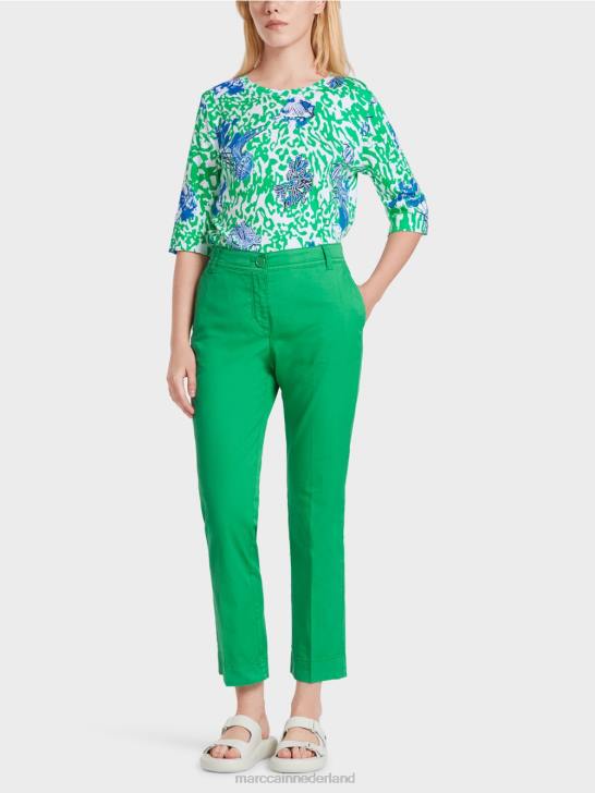 kleding helder basilicumblad 464J601 sportieve "rethink Together" broek Marc Cain