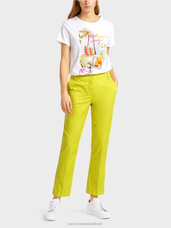 kleding lichte kalk 464J620 sportieve "rethink Together" broek Marc Cain