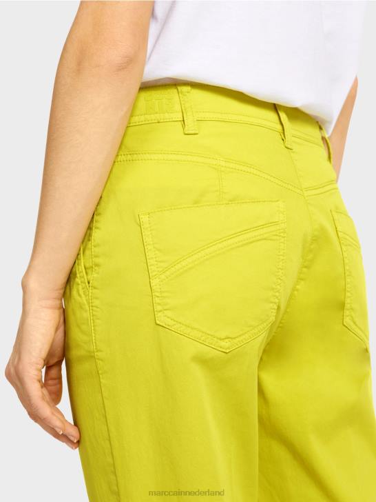 kleding lichte kalk 464J620 sportieve \"rethink Together\" broek Marc Cain