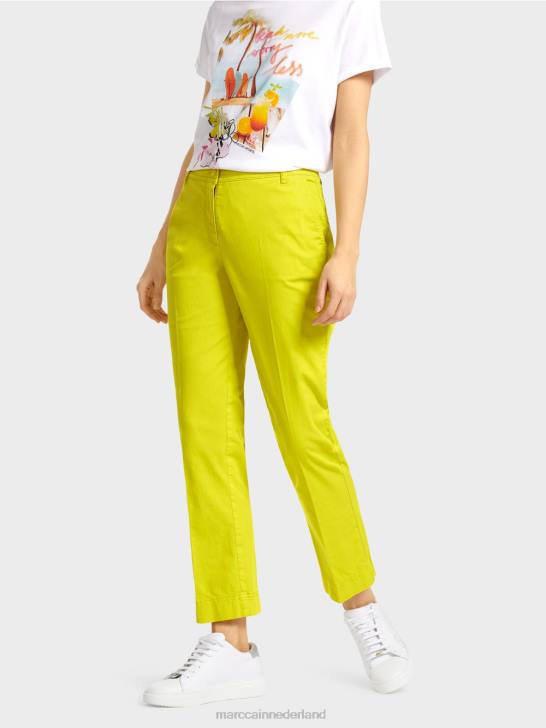 kleding lichte kalk 464J620 sportieve \"rethink Together\" broek Marc Cain