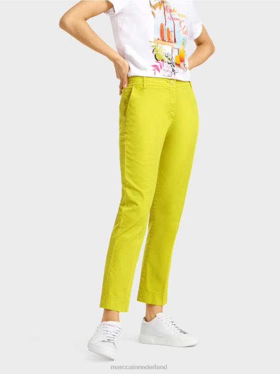 kleding lichte kalk 464J620 sportieve \"rethink Together\" broek Marc Cain