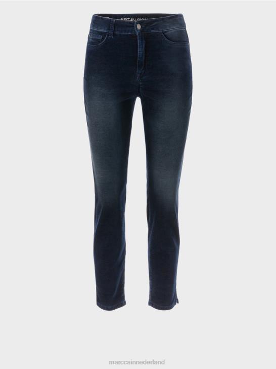 kleding middernacht blauw 464J544 Silea jeans met vijf zakken Marc Cain