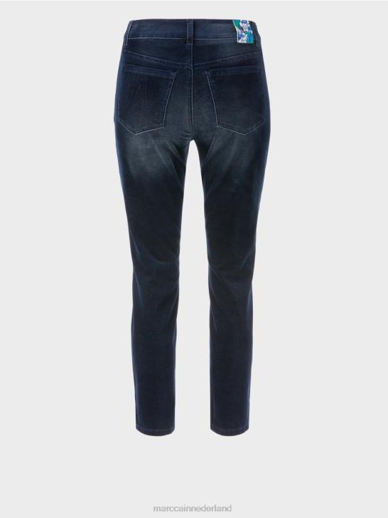 kleding middernacht blauw 464J544 Silea jeans met vijf zakken Marc Cain