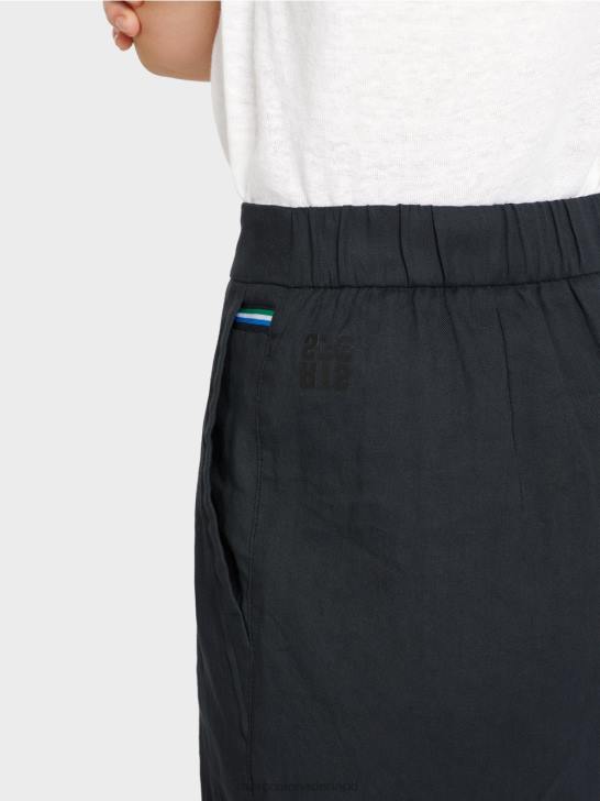 kleding middernacht blauw 464J603 vrouwelijke shorts met elastische tailleband Marc Cain