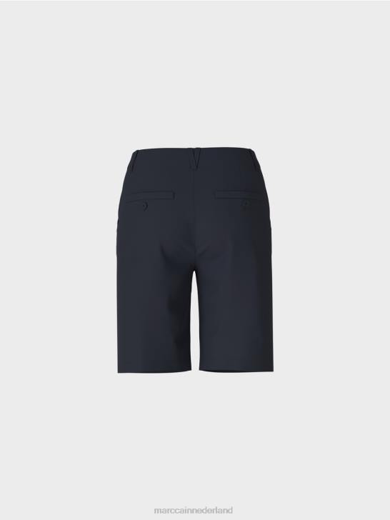 kleding middernacht blauw 464J646 Finieke shorts in een vrouwelijke pasvorm Marc Cain