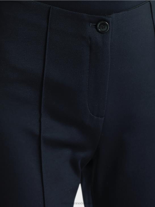 kleding middernacht blauw 464J743 7/8 broek van fijne jersey Marc Cain