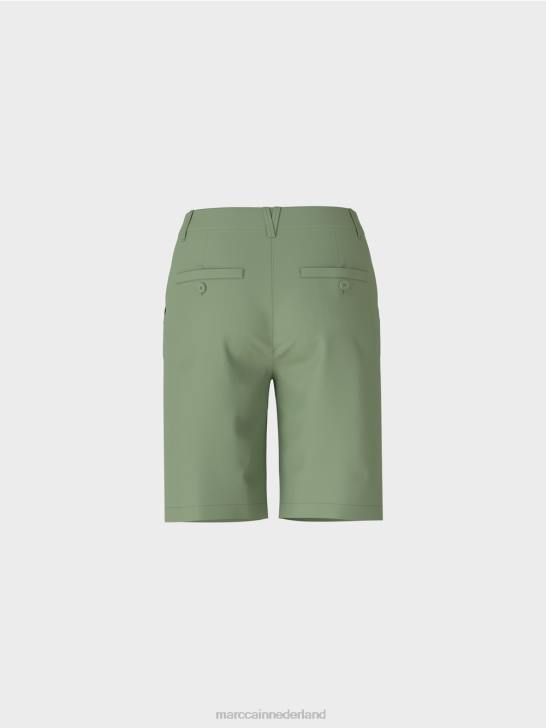 kleding mystiek groen 464J663 Finieke shorts in een vrouwelijke pasvorm Marc Cain
