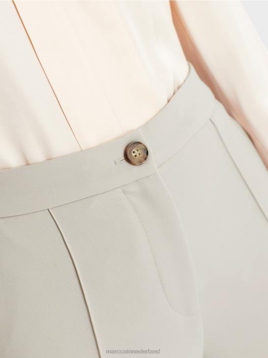 kleding warme steen 464J579 Wellington broek met wijde pijpen Marc Cain