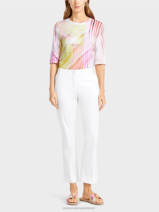 kleding wit 464J623 sportieve "rethink Together" broek Marc Cain