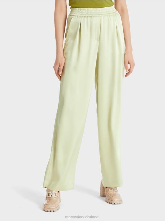 kleding zachte adem 464J690 broek met geplooide voorkant Marc Cain