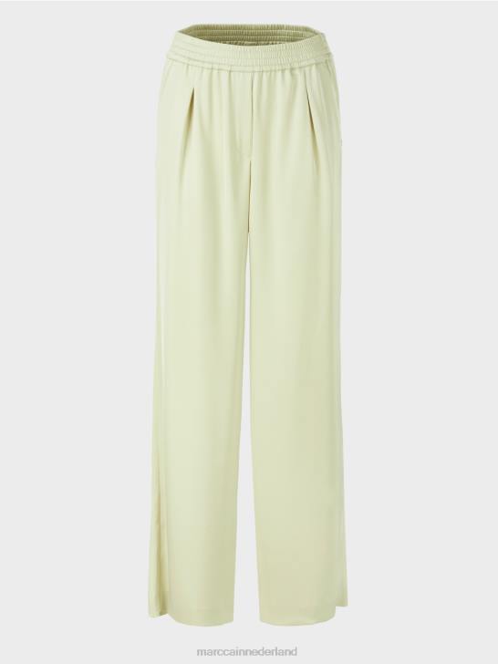 kleding zachte adem 464J690 broek met geplooide voorkant Marc Cain