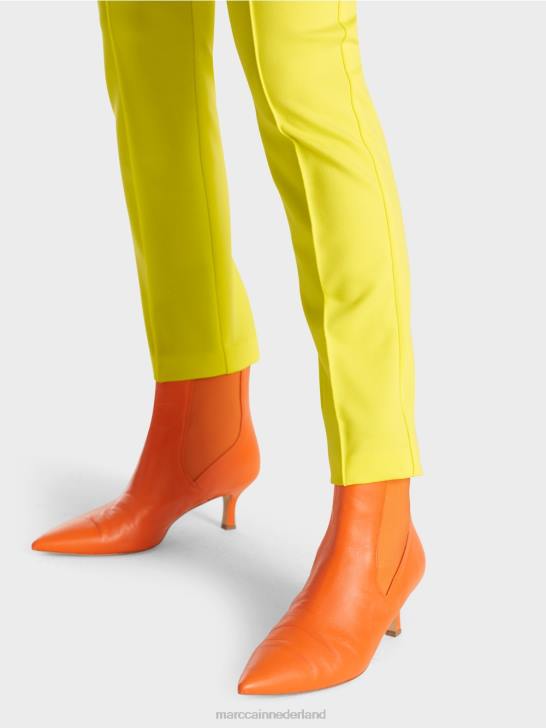 kleding zachte citroen 464J587 stretchbroek met normale taille Sydney Marc Cain