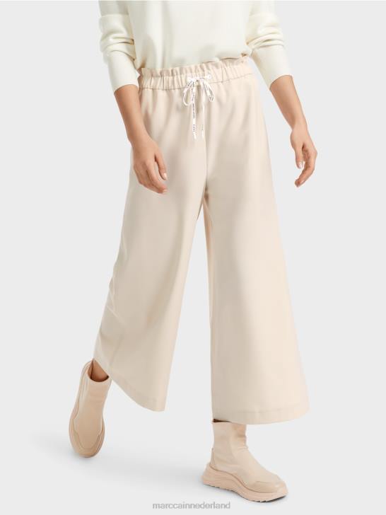 kleding zachte maansteen 464J560 7/8 broek met uitlopende pijpen willmar Marc Cain