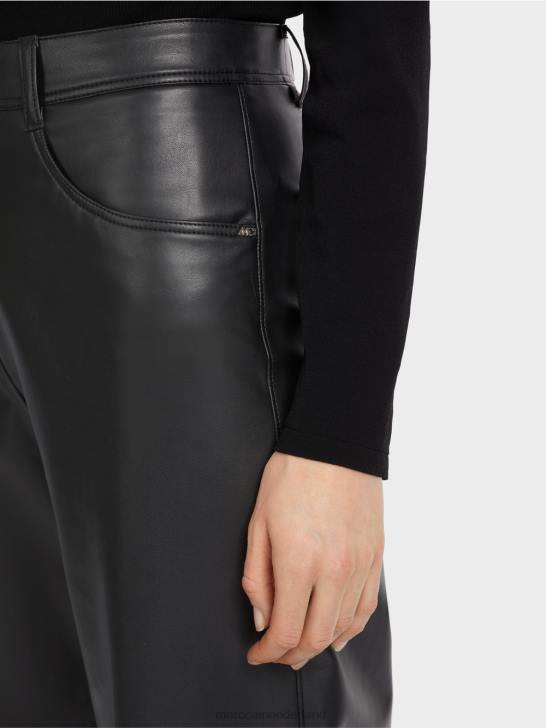 kleding zwart 464J528 warri broek met een vrouwelijke pasvorm Marc Cain