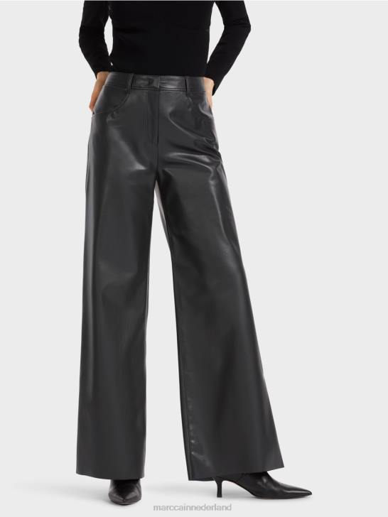 kleding zwart 464J528 warri broek met een vrouwelijke pasvorm Marc Cain