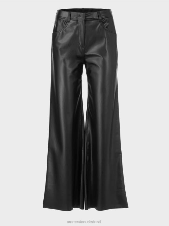 kleding zwart 464J528 warri broek met een vrouwelijke pasvorm Marc Cain