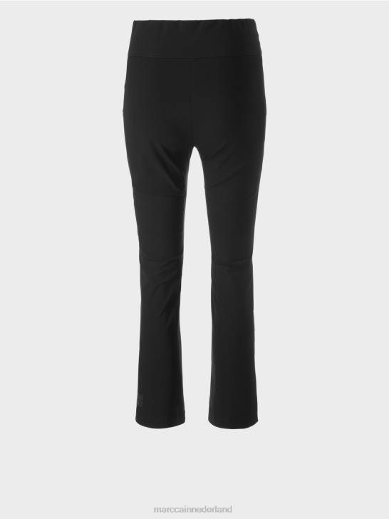 kleding zwart 464J564 smalle broek fengyi met taillebandjuk Marc Cain