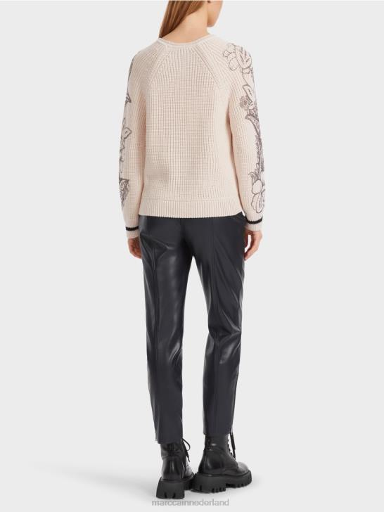 kleding Amandelbloesem 464J1063 trui met print - gebreid in Duitsland Marc Cain