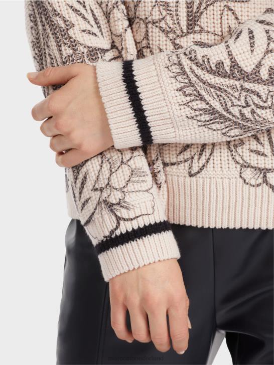 kleding Amandelbloesem 464J1063 trui met print - gebreid in Duitsland Marc Cain