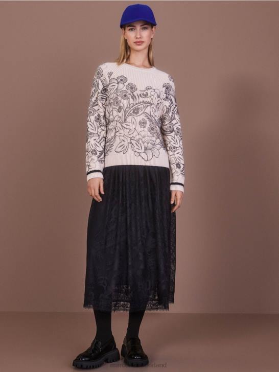 kleding Amandelbloesem 464J1063 trui met print - gebreid in Duitsland Marc Cain