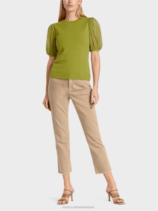 kleding diep olijfgroen 464J1145 vrouwelijke "rethink Together" trui Marc Cain