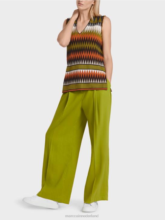 kleding diep olijfgroen 464J1148 trui "gebreid in Duitsland" Marc Cain