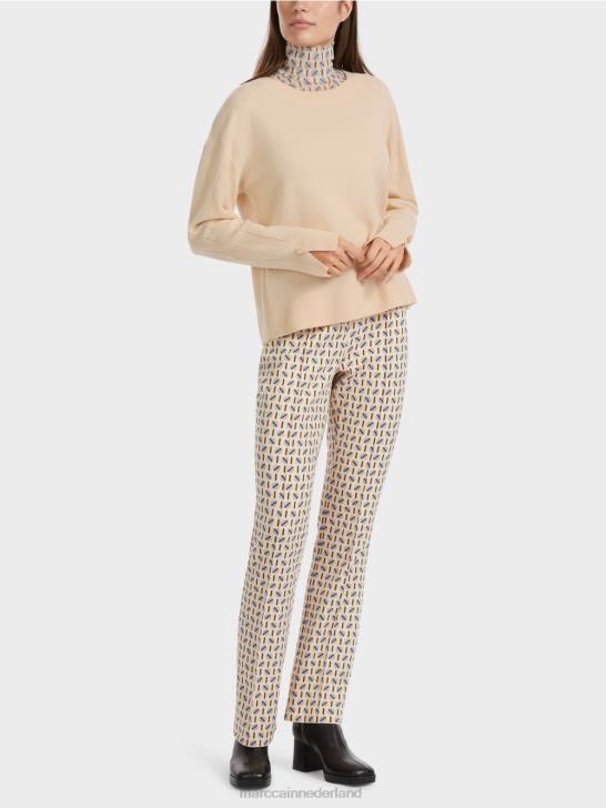 kleding donkere crème 464J1084 Gebreide trui "rethink Together". Marc Cain