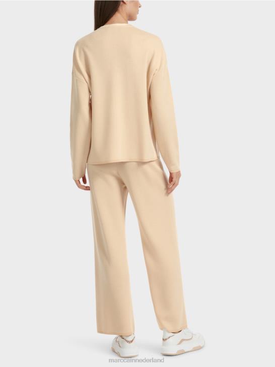 kleding donkere crème 464J1089 trui - gebreid in Duitsland Marc Cain