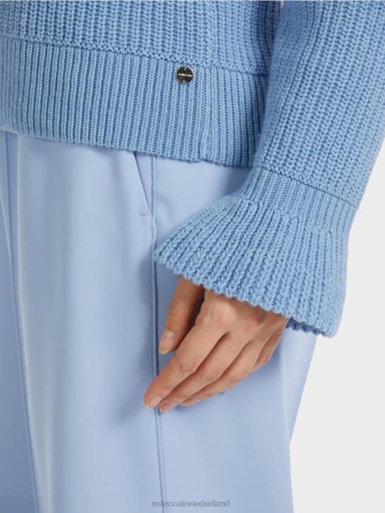 kleding donkere zomerhemel 464J1085 elegante trui gebreid in Duitsland Marc Cain