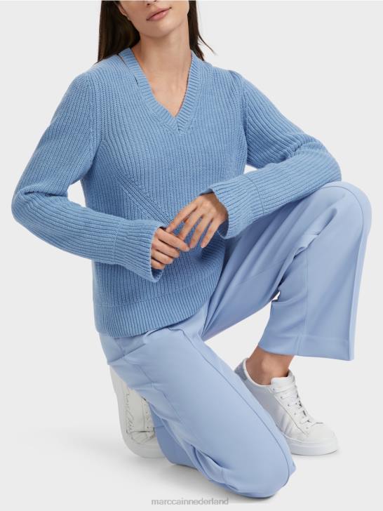 kleding donkere zomerhemel 464J1085 elegante trui gebreid in Duitsland Marc Cain