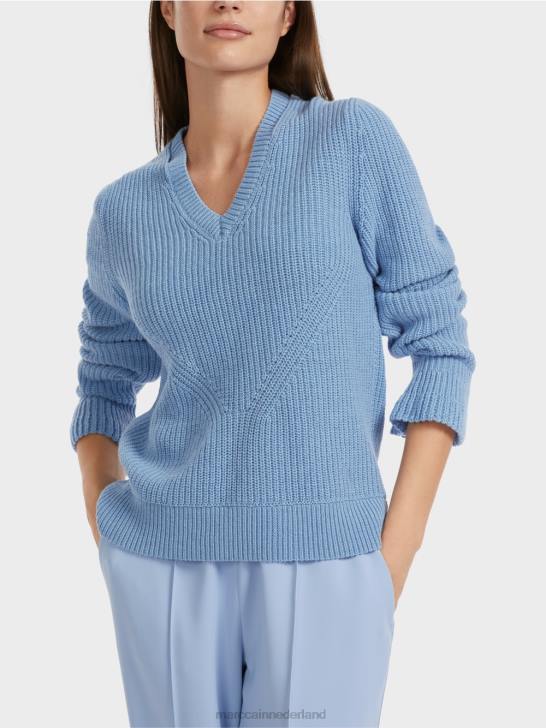 kleding donkere zomerhemel 464J1085 elegante trui gebreid in Duitsland Marc Cain