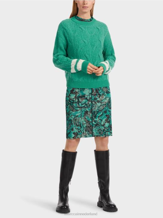 kleding glazuur 464J1060 trui - gebreid in Duitsland Marc Cain