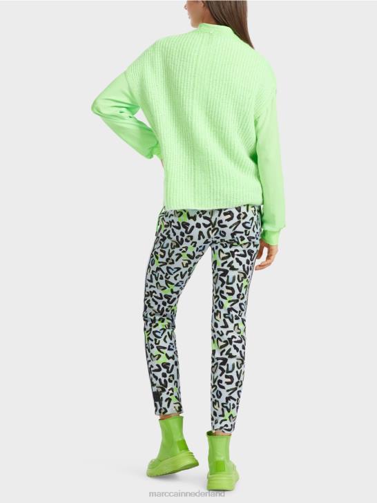 kleding helder schokkend groen 464J1095 slipover 100% gemaakt in Duitsland Marc Cain