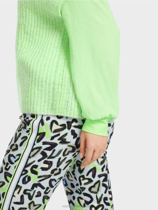 kleding helder schokkend groen 464J1095 slipover 100% gemaakt in Duitsland Marc Cain