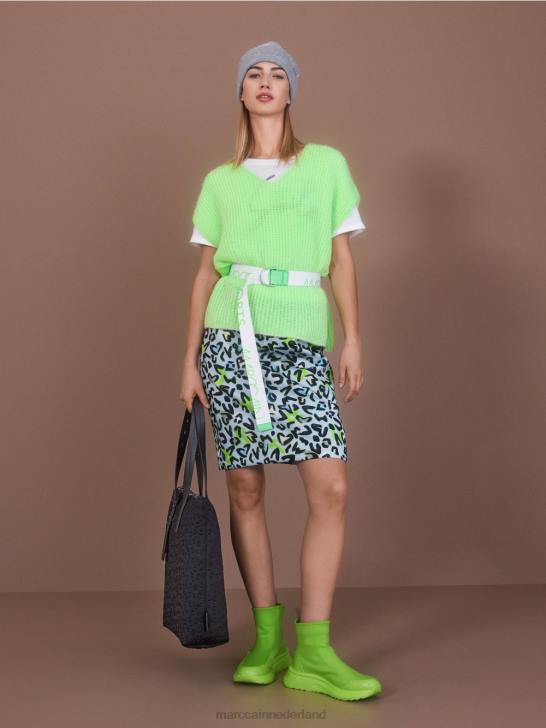 kleding helder schokkend groen 464J1095 slipover 100% gemaakt in Duitsland Marc Cain