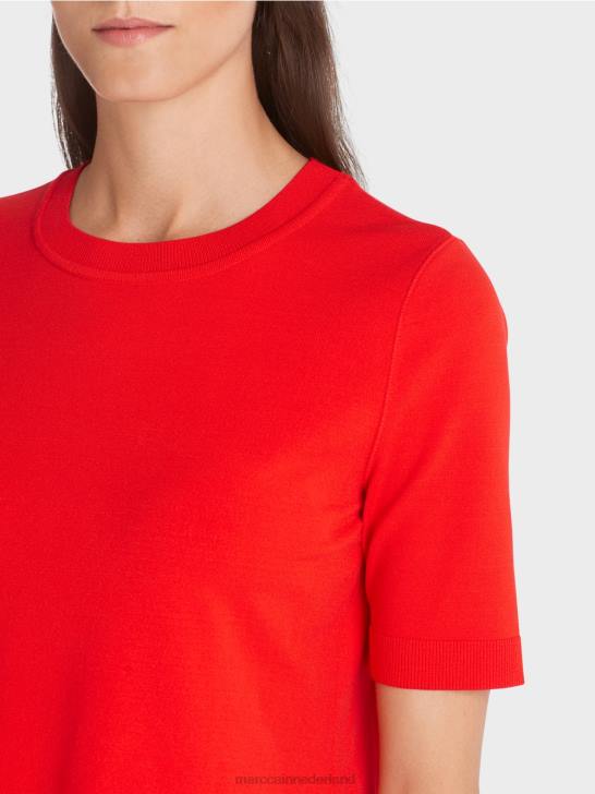 kleding kampari 464J1071 \"rethink Together\" trui met korte mouwen Marc Cain