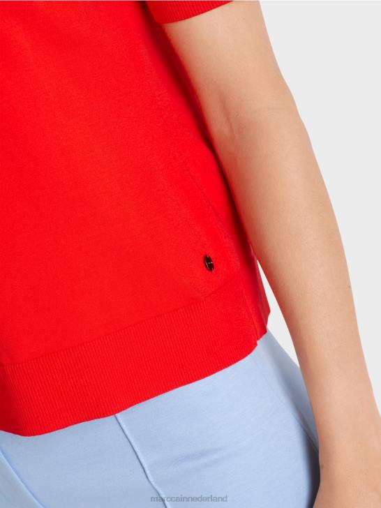 kleding kampari 464J1071 \"rethink Together\" trui met korte mouwen Marc Cain