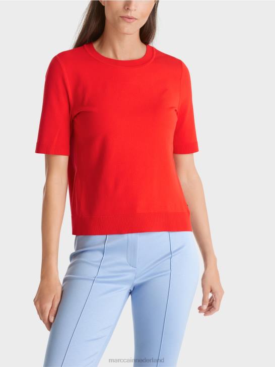 kleding kampari 464J1071 \"rethink Together\" trui met korte mouwen Marc Cain