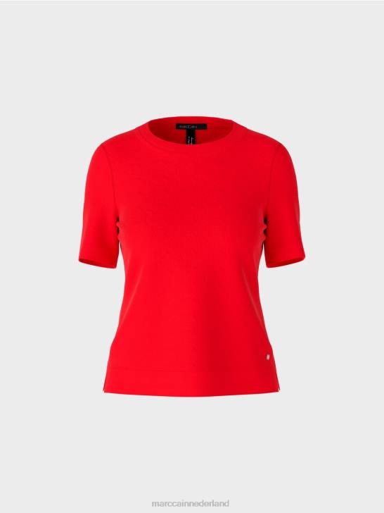 kleding kampari 464J1071 \"rethink Together\" trui met korte mouwen Marc Cain